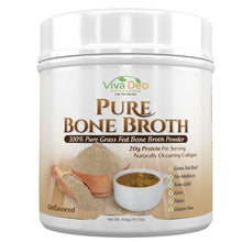 Load image into Gallery viewer, Pure Bone Broth | Gut Health, Additive Free Protein Powder | Mixes Instantly | Antibiotic &amp; Hormone Free | Collagen &amp; 19 Amino Acids – 21.8 gm Protein
